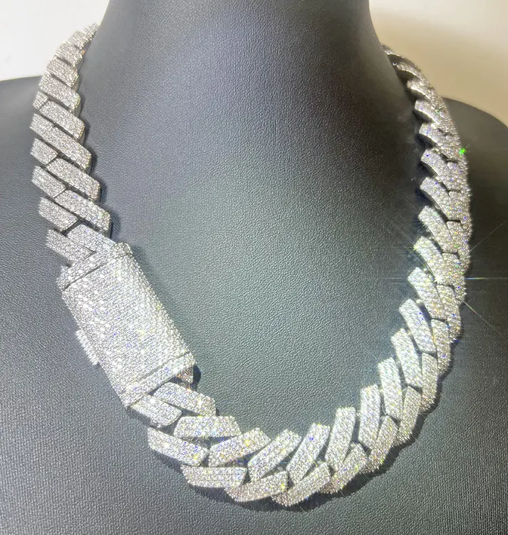 Three Rows Cuban Link Necklace
