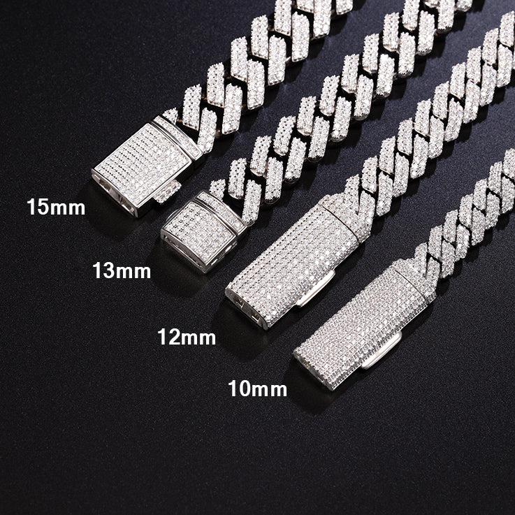 Two Rows Cuban Link Bracelet (Long Clasp)