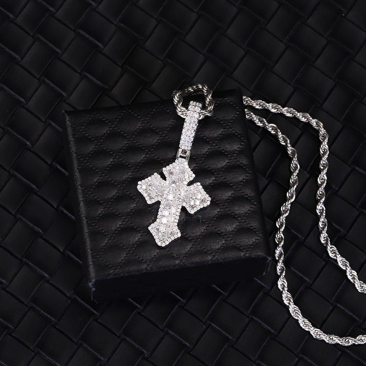 Baguette Cross Pendant