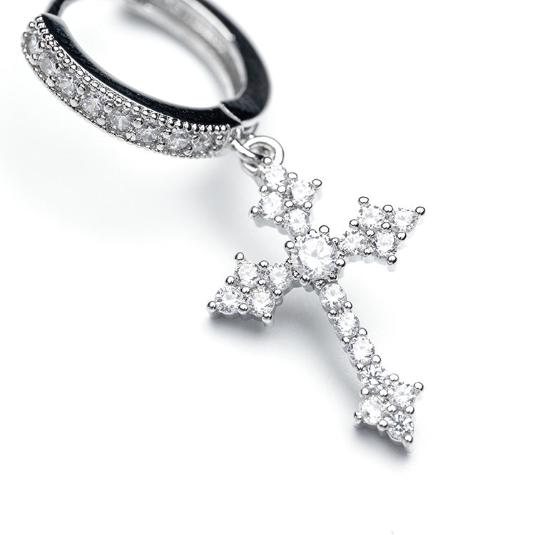 Dangling Cross Earrings