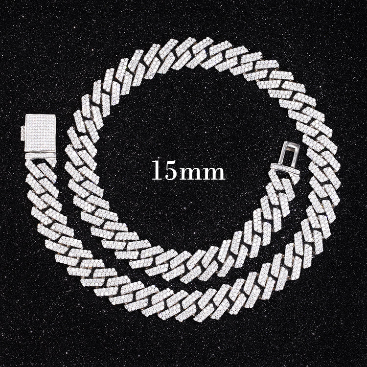 Two Rows Cuban Link Bracelet (Box Clasp)