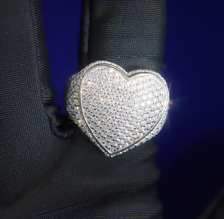 Multi-Stone Heart Shaped Ring