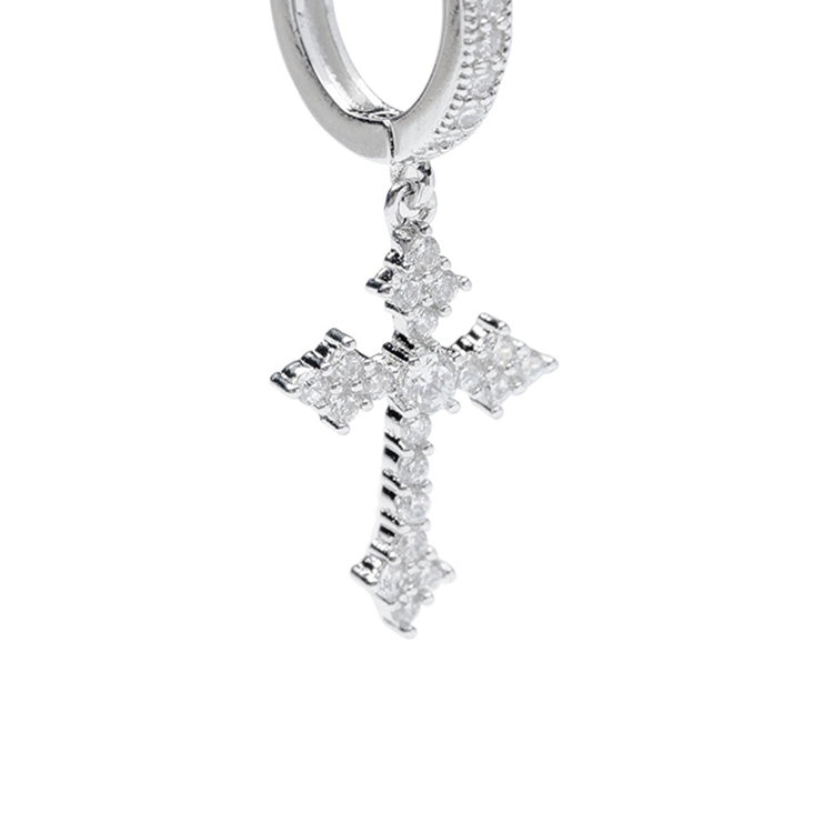 Dangling Cross Earrings