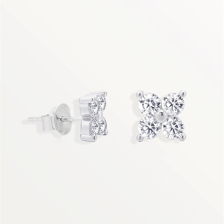 Four Leaf Stud Earrings