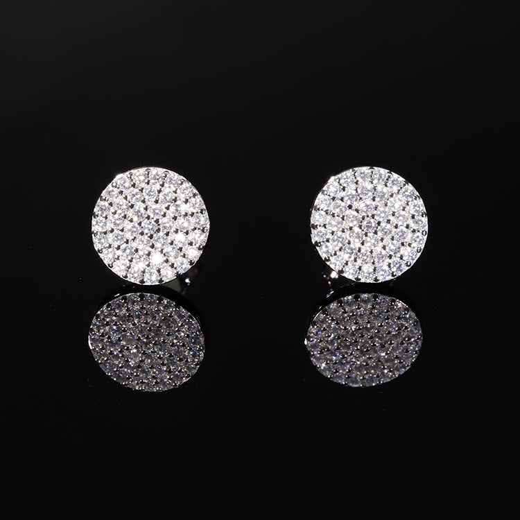 Multi-Stone Circular Stud Earrings