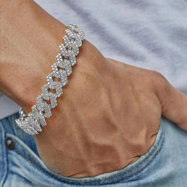 Two Rows Cuban Link Bracelet (Box Clasp)