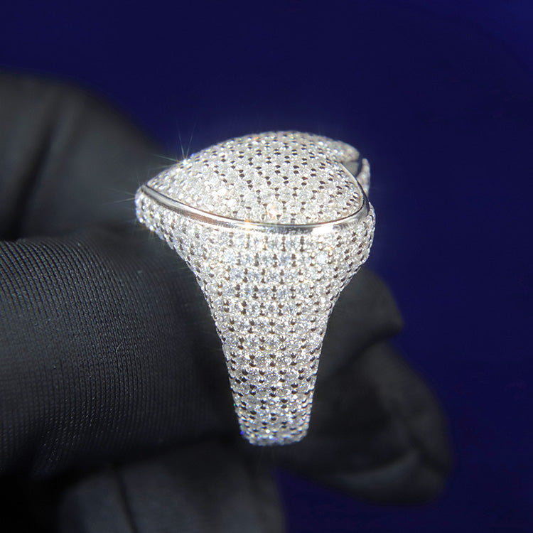 Multi-Stone Heart Shaped Ring