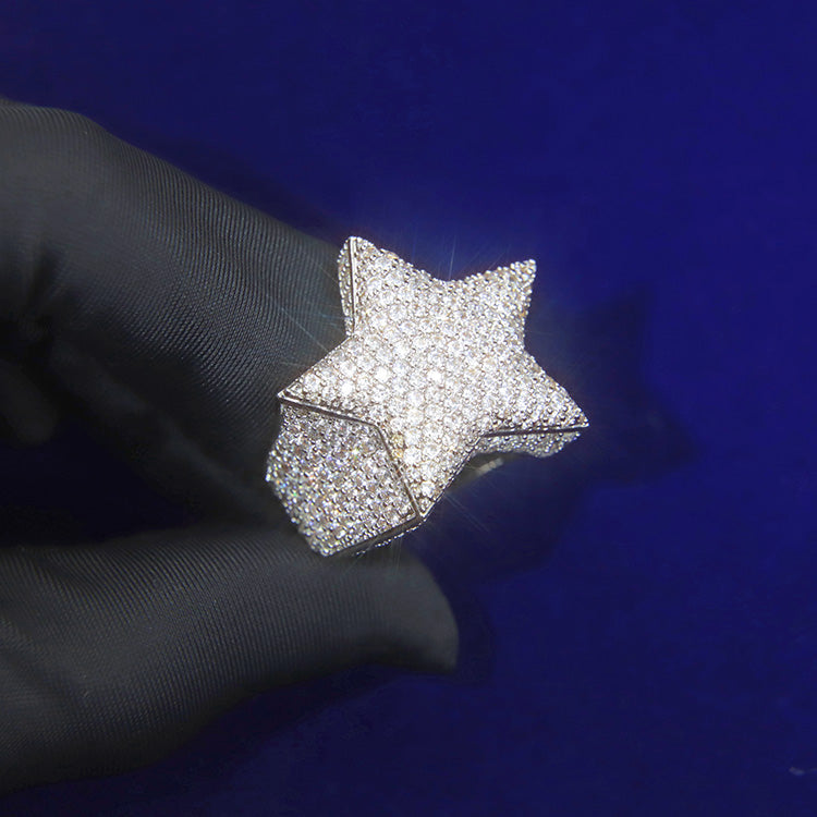 Multi-Stone Star Shaped Ring