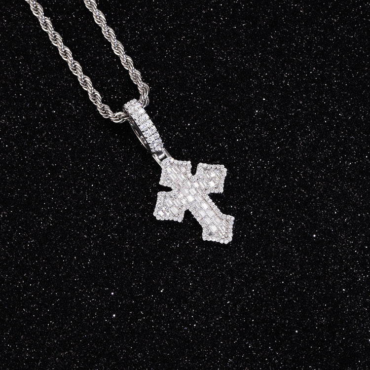 Baguette Cross Pendant