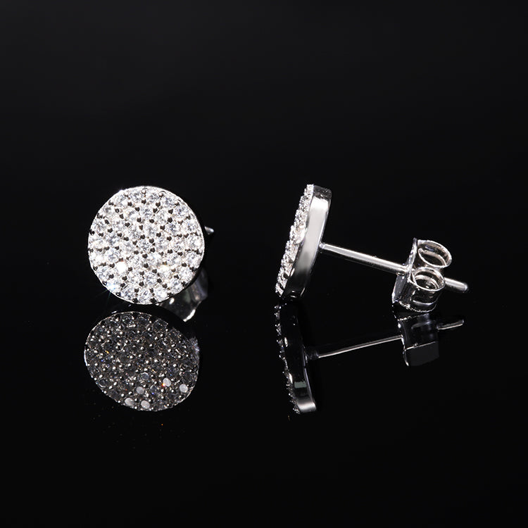 Multi-Stone Circular Stud Earrings