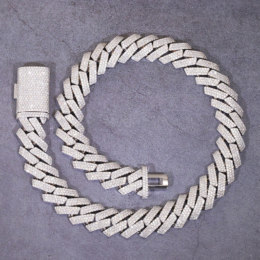 Three Rows Cuban Link Necklace