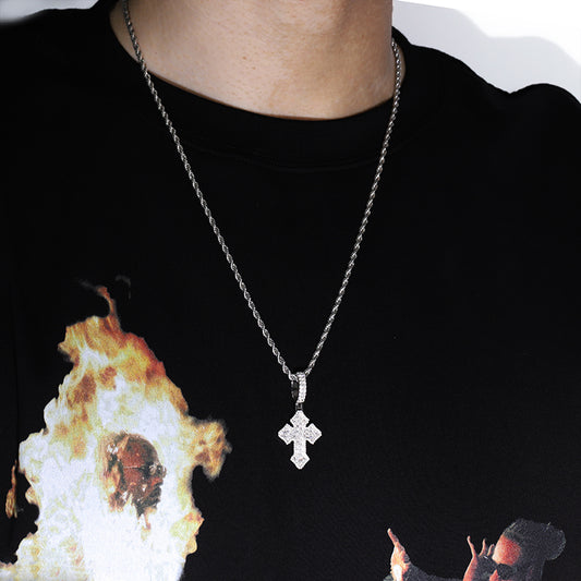 Baguette Cross Pendant
