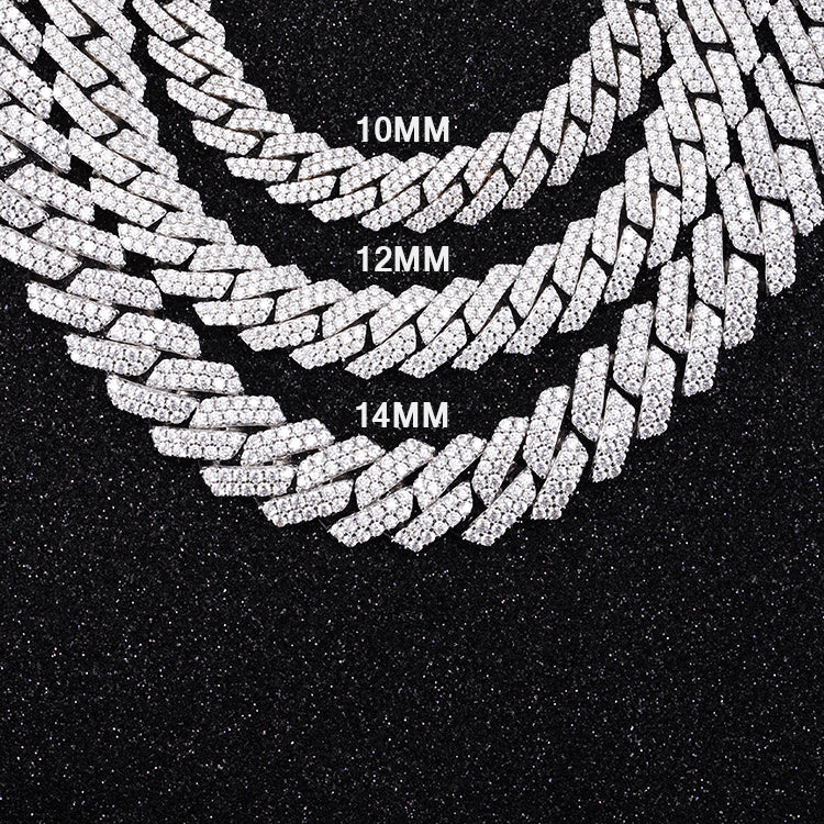 Two Rows Cuban Link Bracelet (Long Clasp)