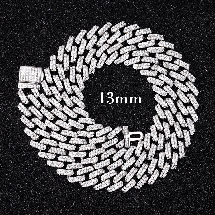 Two Rows Cuban Link Bracelet (Box Clasp)
