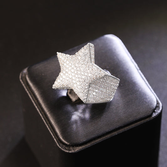 Multi-Stone Star Shaped Ring