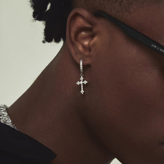 Dangling Cross Earrings