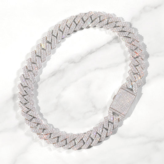 Two Rows Cuban Link Bracelet (Box Clasp)