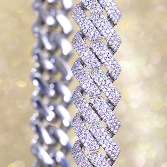 Three Rows Cuban Link Bracelet